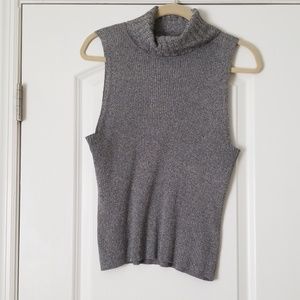 August silk turtleneck tank top xl
